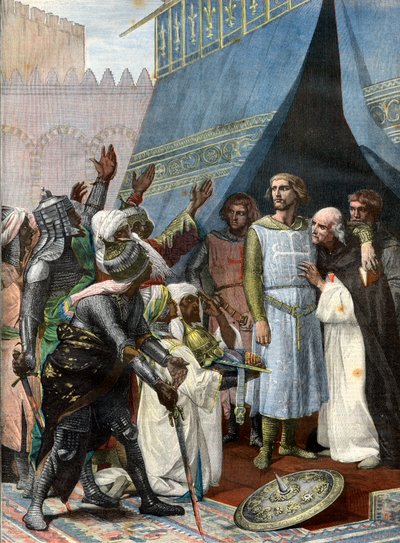 St. Louis in Jerusalem - rytina po Cabanel - Louis IX 9 dit Saint Louis (Saint Louis od after Alexandre Cabanel
