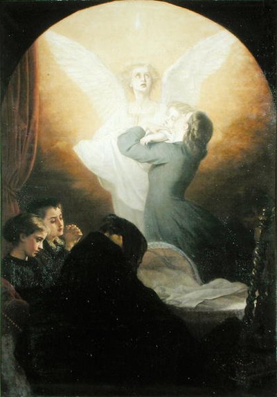 Mothers Last Kiss, c.1865 od Alexandre Antigna
