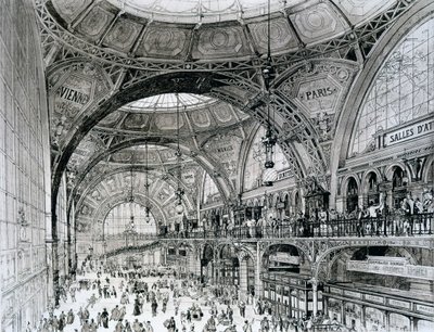 Hlavní nádraží, Bukurešť, Rumunsko, od Orientalisme et Architecture Contemporaine od Alexandre Auguste Louis Marcel
