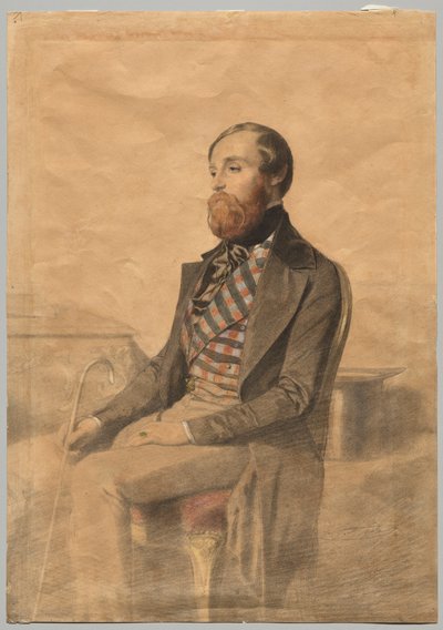 Portrét Alfreda de Musset (1810-1857) od Alexandre Bida