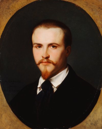 Autoportrét, délka poprsí, 1847 od Alexandre Cabanel