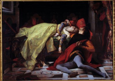 Smrt Francesca de Rimini a Paolo Malatesta (1284). Obraz Alexandre Cabanel (1823-1889) od Alexandre Cabanel