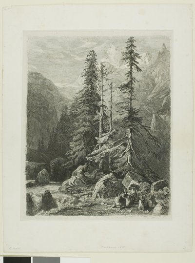 Alpská krajina od Alexandre Calame