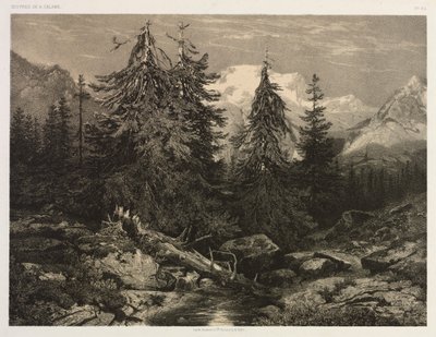 Alpský potok od Alexandre Calame