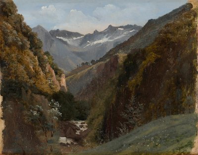 Vysokohorské údolí v Bernských Alpách od Alexandre Calame