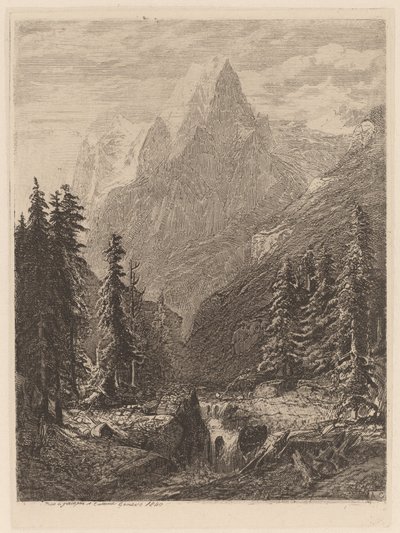 Horská louka od Alexandre Calame