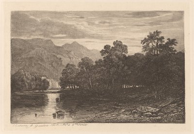 Horská řeka od Alexandre Calame