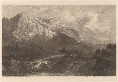 Horský potok od Alexandre Calame