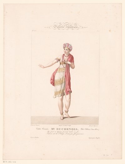 Portrét van mevrouw Duchenois v roli van Alzire Mlle Duchenois. Rôle d