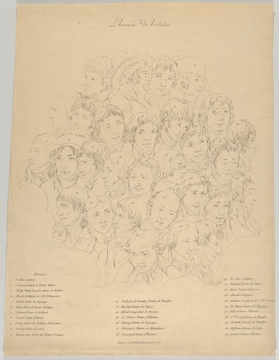 Shromáždění umělců, 1804. od Alexandre Clément