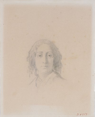 Portrét George Sandové. od Alexandre Damien Manceau