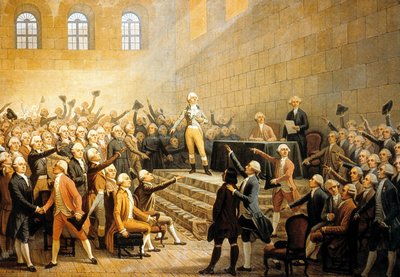 Shromáždění významných osobností francouzského Dauphine 21. července od Alexandre Debelle