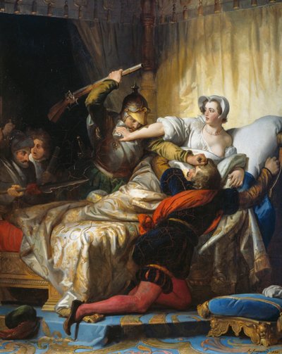 Verilöyly Pyhän Bartolomeuksen yönä (24. elokuuta od Alexandre Evariste Fragonard