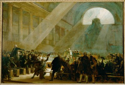 Přísaha v Jeu de Paume... od Alexandre Evariste Fragonard
