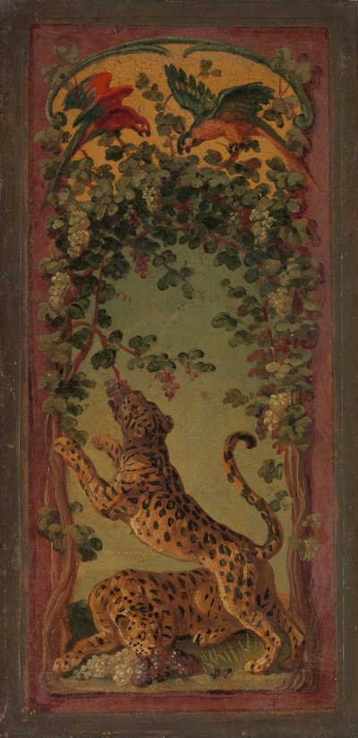 Panthers of Bacchus Eating Grapes, ca. 1719-20. od Alexandre Francois Desportes