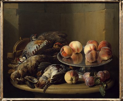 Zátiší, hra a špendlíky Malba Francoise Desportese (1661-1743) Paříž 18. století, dekorativní umění od Alexandre Francois Desportes