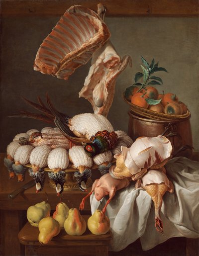 Zátiší se zvěřinou, masem a ovocem, 1734. od Alexandre Francois Desportes
