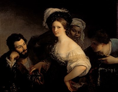Mladá kurtizána, 1821 od Alexandre Francois Xavier Sigalon