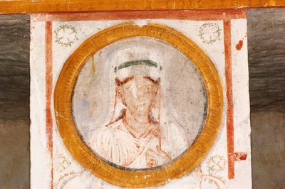 Detail freskami vyzdobeného hypogea (foto) od Nicolas Toussaint Charlet