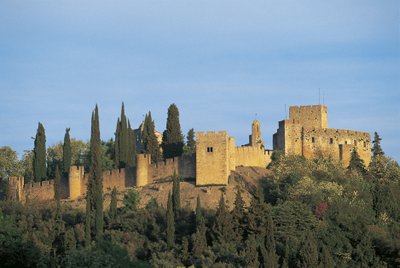 Portugalsko - Tomar. Klášter Kristův. Seznam světového dědictví UNESCO od Nicolas Toussaint Charlet