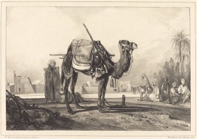 Velbloud a Arabové od Alexandre Gabriel Decamps