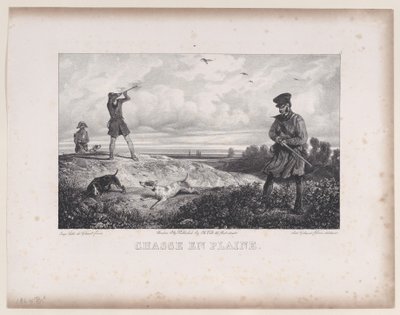 Lov v poli, ze série Hunting Scenes, 1829. od Alexandre Gabriel Decamps