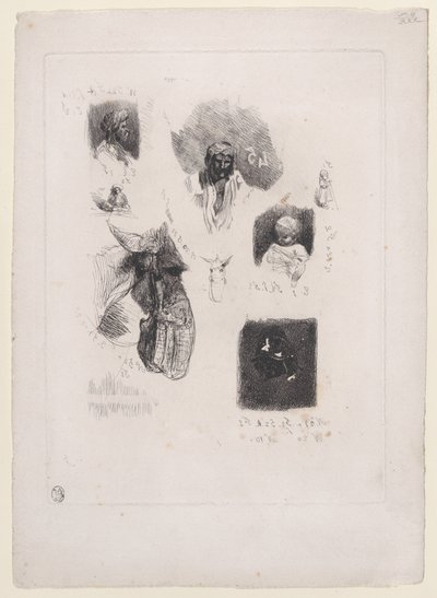 List skic, 1833-38. od Alexandre Gabriel Decamps