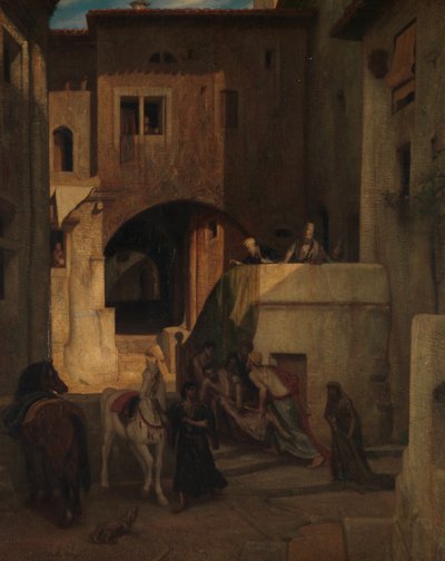 Dobrý Samaritán v roce 1853. od Alexandre Gabriel Decamps