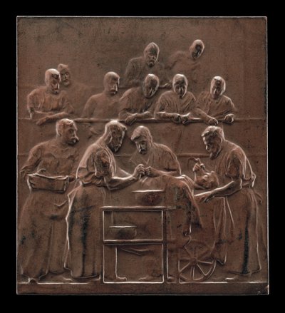Monod předvádějící postup na operačním sále [reverzní], c. 1906. od Alexandre Louis Marie Charpentier