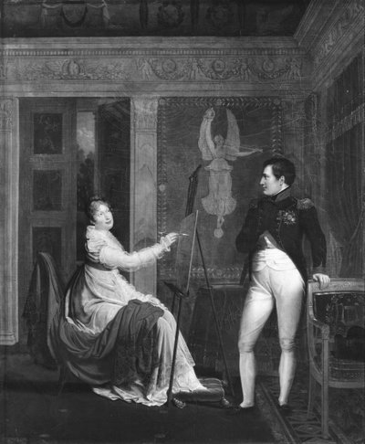 Marie Luisa (1791-1847) Habsbursko-Lotrinská maluje portrét Napoleona I. (1769-1821) od Alexandre Menjaud