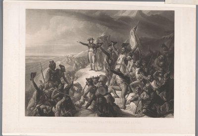 Napoleon Bonapartes překročil de Alpen Generál Bonaparte překračující Alpy (titul na předmětu) od Alexandre Vincent Sixdeniers