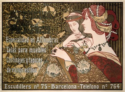 Old Franch House, 1899 od Alexandre de Riquer