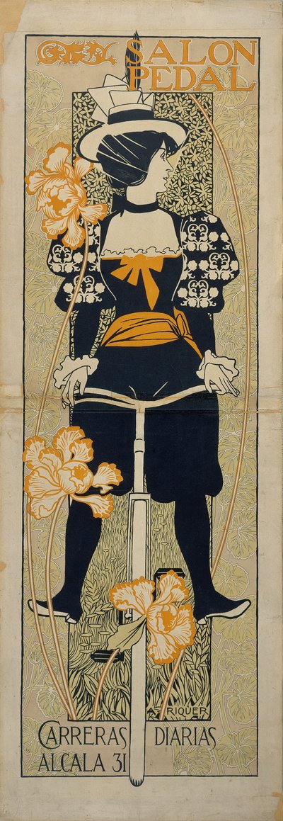 Reklamní plakát Salon Pedal, 1897 od Alexandre de Riquer
