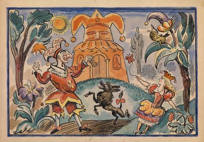 Ilustrace k válce Petruška a Stepka-Rastrepka od Evgeniho Schwartze, 1925 od Alexei Alexandrovich Radakov