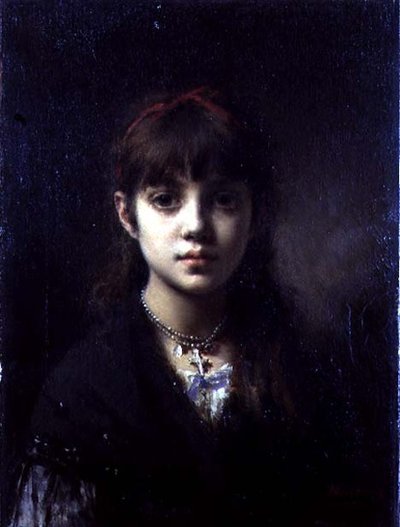 The Artists Daughter, 1884 (viz také 65312) od Alexei Alexevich Harlamoff