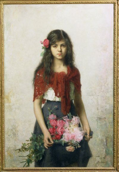 Prodejce květin od Alexei Alexevich Harlamoff