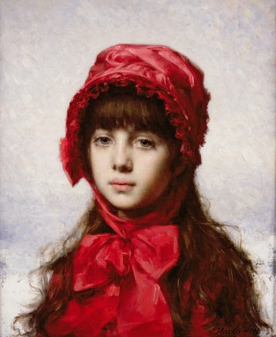 Červená kapota od Alexei Alexevich Harlamoff