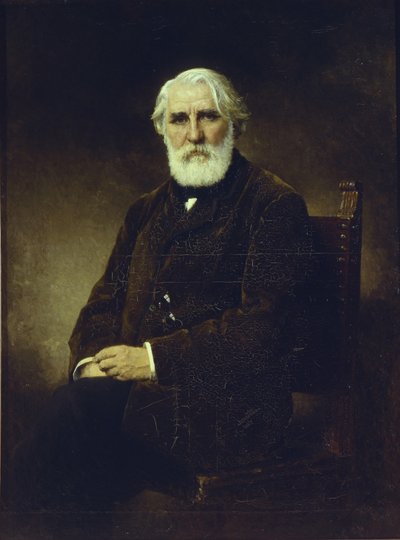 Portrét autora Ivana S. Turgeněva 1818-1883, 1875 od Alexei Alexeyevich Harlamov