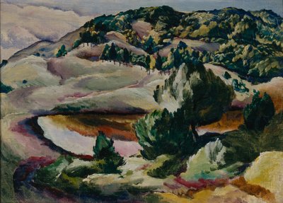 Korolkovskie dače. Rybník v kopcích, 1918 od Alexei Ilyich Kravchenko