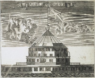 Fort Kronschlot v Kronštadtu, 1717 od Alexei Ivanovich Rostovtsev