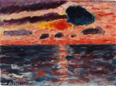 Západ slunce, Borkum, 1928. od Alexei Javlensky von