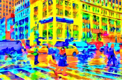 Deštivý den, 2020 (kombinovaná technika) od Alexei Makhov