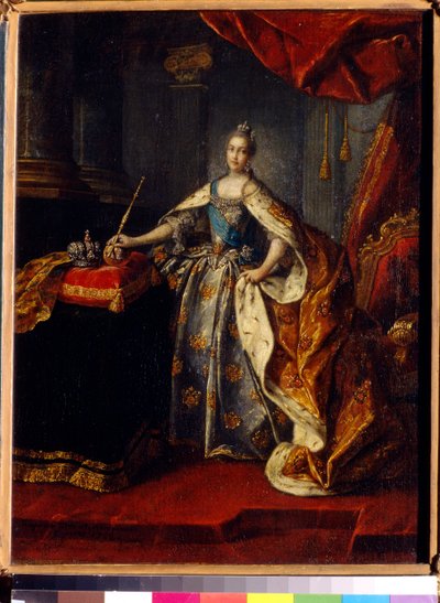 Portrét ruské císařovny Kateřiny II (1729-1796). Obraz Alexeje Petroviče Antropova (1716-1795), olej na plátně od Alexei Petrovich Antropov