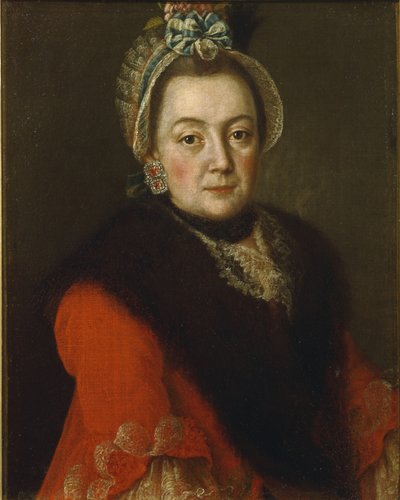 Portrét Anny Ivanovny Kolycheva, 1768 od Alexei Petrovich Antropov