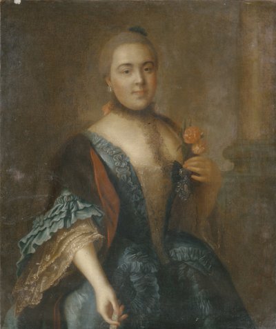 Portrét hraběnky Alžběty Vorontsové 1739-1792, 1762 od Alexei Petrovich Antropov