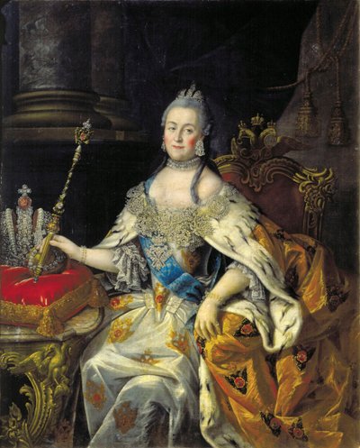 Portrét císařovny Kateřiny II 1729-1796, 1766. od Alexei Petrovich Antropov