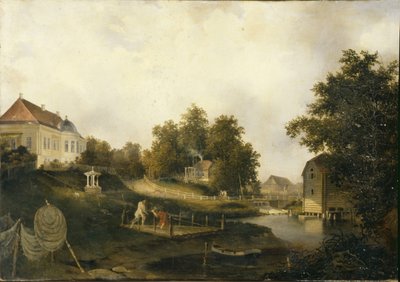 Pohled na venkovském statku Modest Rezvois Marienhof poblíž Petersburgu, 1846 od Alexei Yakovlevich Voloskov