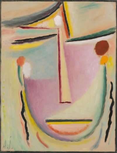 Abstraktní hlava od Alexej von Jawlensky
