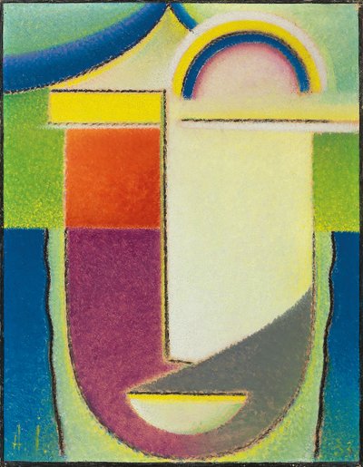 Abstraktní hlava: Velikonoce, 1933 od Alexej von Jawlensky