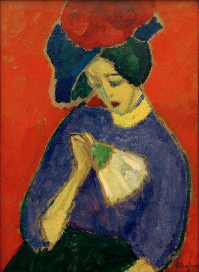 Dáma s ventilátorem od Alexej von Jawlensky
